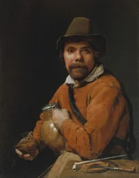 Hombre sosteniendo una jarra, ca. 1660