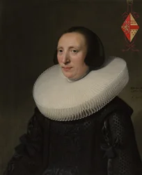 Margaretha van Clootwijk nacida alrededor de 1580-81, fallecida en 1662, Esposa de Jacob van Dalen, 1639