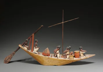 Modelo de barco, finales de la XI a principios de la XII dinastía, 2040-1648 a.C.