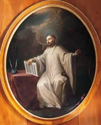 San Bernardo de Claraval, atribuido a Miguel Cabrera