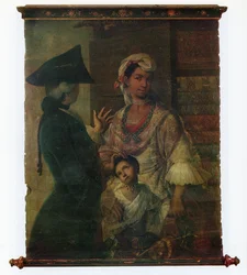 Uno de un par de grupos de retratos etnográficos