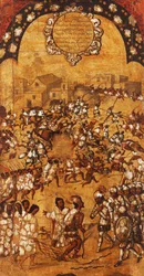 La Conquista de México, Panel V, c.1696-1715