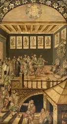 La visita de Hernando Cortés (1485-1547) a Moctezuma (1466-1520) en 1520 - La conquista de México por Hernán Cortés