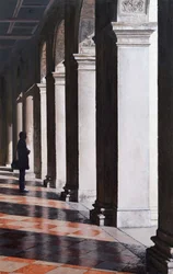 Contemplación (óleo sobre tabla)