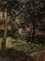 En el jardín