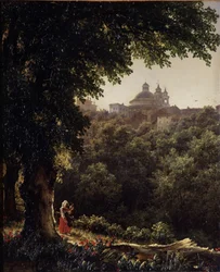 Ariccia cerca de Roma, 1836