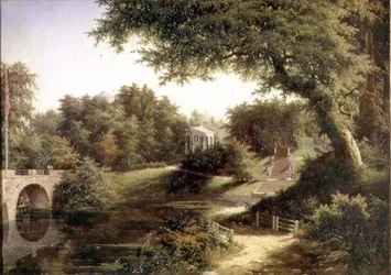Vista en los Jardines de Pavlovsk