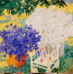 Una muñeca - Pintura de Mikhail Nikolayevich Yakovlev (1880-1942), óleo sobre lienzo