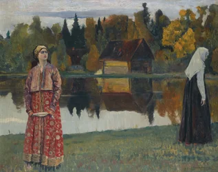 Junto al lago, 1924