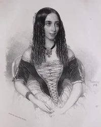 Retrato de Emilia Lemouton (Miklós Barabás, 1845)