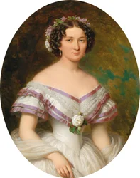 Retrato de la condesa María Gabriella Josepha Anna Szápáry, nacida Atzél de Borosjenő