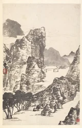 Paisaje después de Mi Fu, 1788