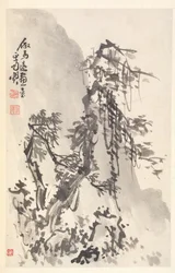 Paisaje en el estilo de Ma Yuan, 1788