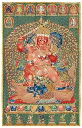Thangka imperial de seda bordada