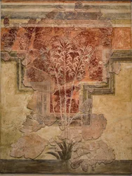 Composición minoica. Panel de los "Frescos de Lirios"