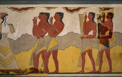 Reconstrucción del fresco de la procesión