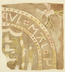 Azulejo del salón detrás de la Capilla de Canynges