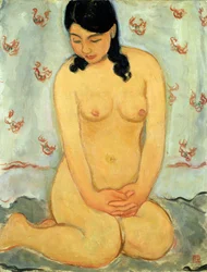 Desnudo sentado