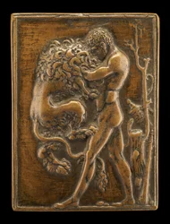 Hércules de pie con el león de Nemea, c. 1488-1489