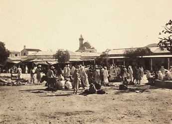 Construyendo un Imperio en la era fascista: plaza del mercado en Cheren, 09/05/1936
