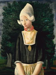 Mujer holandesa (óleo sobre lienzo)