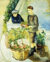 Vendedores de flores; Marchands de Fleurs
