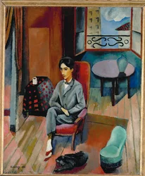 Jean Cocteau (óleo sobre lienzo)