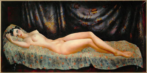 Retrato desnudo de Arletty (óleo sobre lienzo)