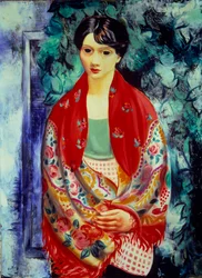 Muchacha polaca, siglo XX (óleo sobre lienzo)