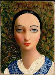 Retrato de una joven (óleo sobre lienzo)