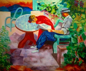 Siesta en Saint-Tropez (Kisling con Renée)