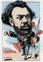 Retrato de Clovis Hugues (1851-1907), poeta y político francés