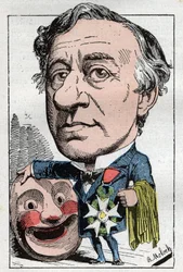Retrato de François Jules Edmond Got (1822 - 1901) actor francés