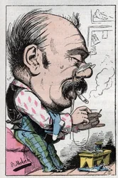 Retrato de Jules Gabriel Célibataire notable francés del siglo XIX.