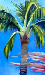 Like Wind Through My Palm, 2022 (acrílico y flashe sobre lienzo)