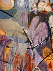 Mariposa abstracta y colorida