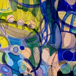 Abstracto fluido y vibrante