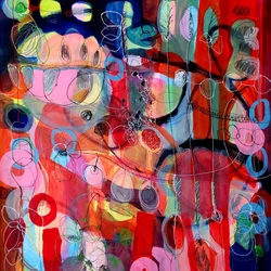 Abstracto orgánico vibrante