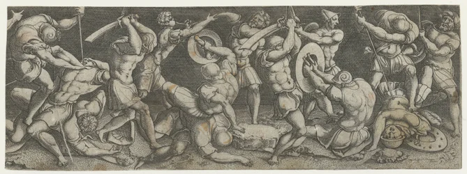 Batalla entre soldados romanos