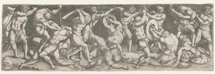 Batalla entre soldados romanos
