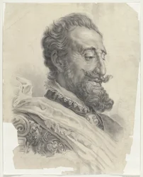 Cabeza de hombre, con barba, a la derecha
Bellegarde (título en el objeto)