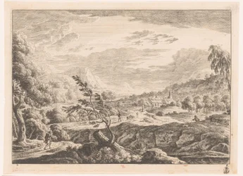 Paisaje con pueblo