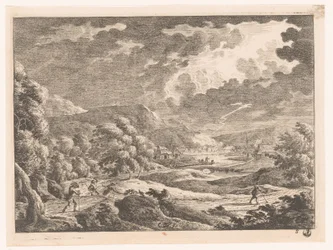 Paisaje con tormenta