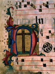 Ms 543 f.121v Inicial historiada 