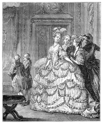 La Reina en el Palacio, 1885