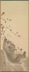 Mono colgando de una rama, 1780