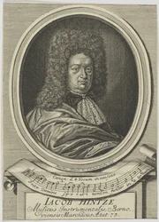Retrato de Jacob Hintze 1622-1702, 1695