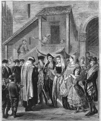 Boda judía en Alemania en 1869