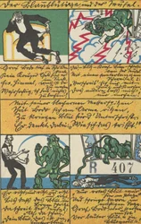 El hombre de sangre azul y el diablo, 1911