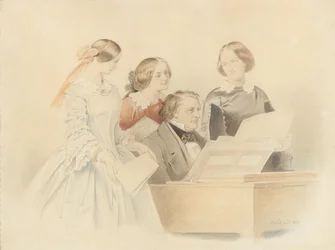 El ensayo con Franz Lachner, 1858